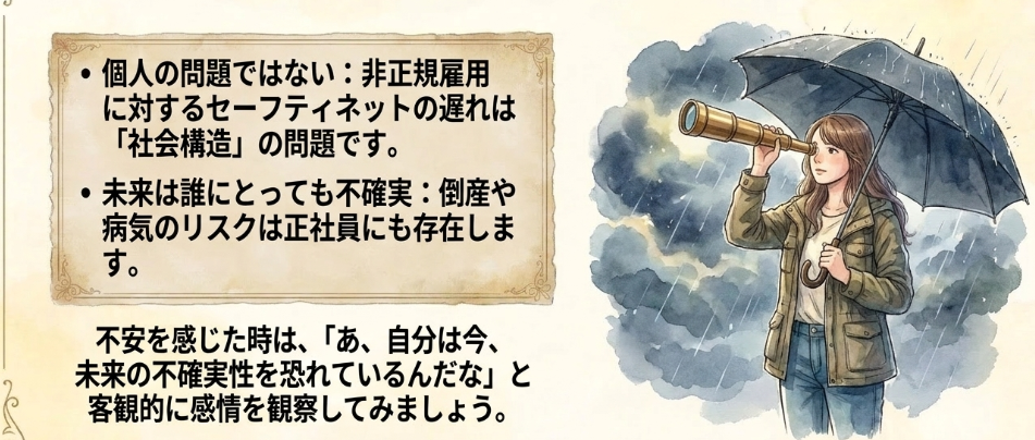 年齢とともに増していく将来への漠然とした不安