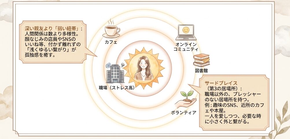 孤独を防ぎ自分らしい居場所を作る人間関係のコツ