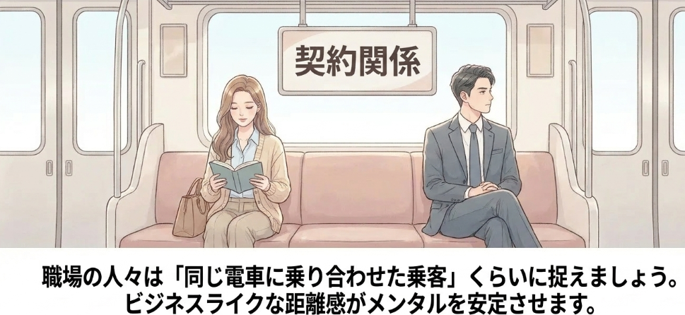 職場での関わり方を業務だけに絞る安心の距離感