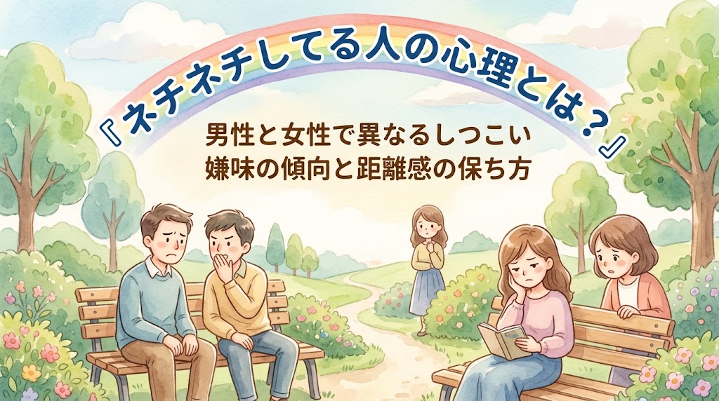 ネチネチしてる人の心理とは？