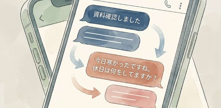 業務連絡以外のLINEや雑談が増えるわけ