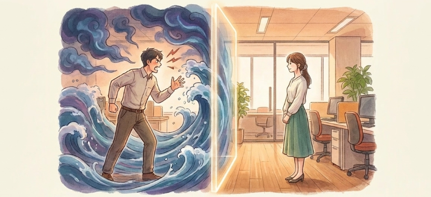 相手の感情に巻き込まれないための境界線