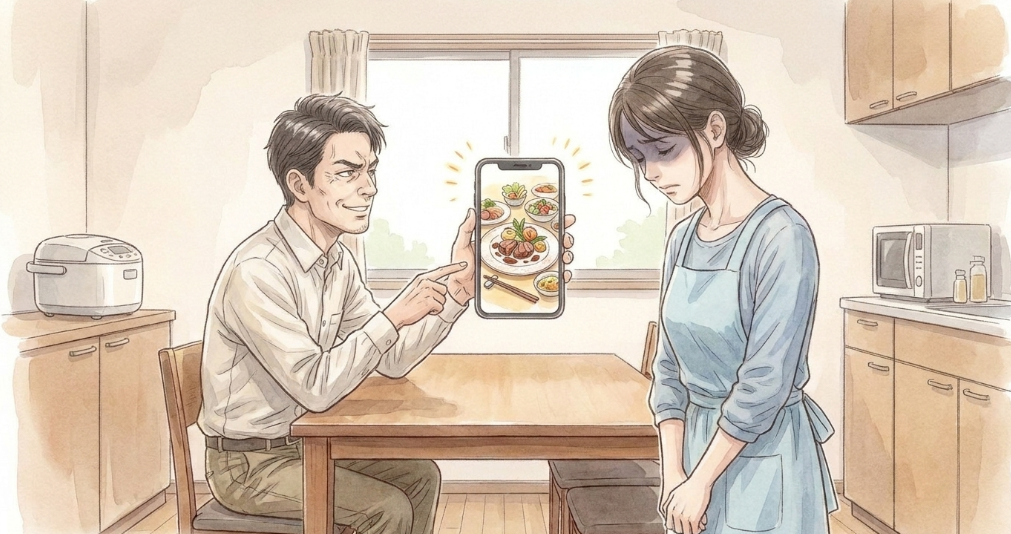 実家の味や他人の料理との比較