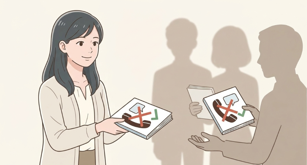 電話が苦手であることをあらかじめ周囲に宣言しておく