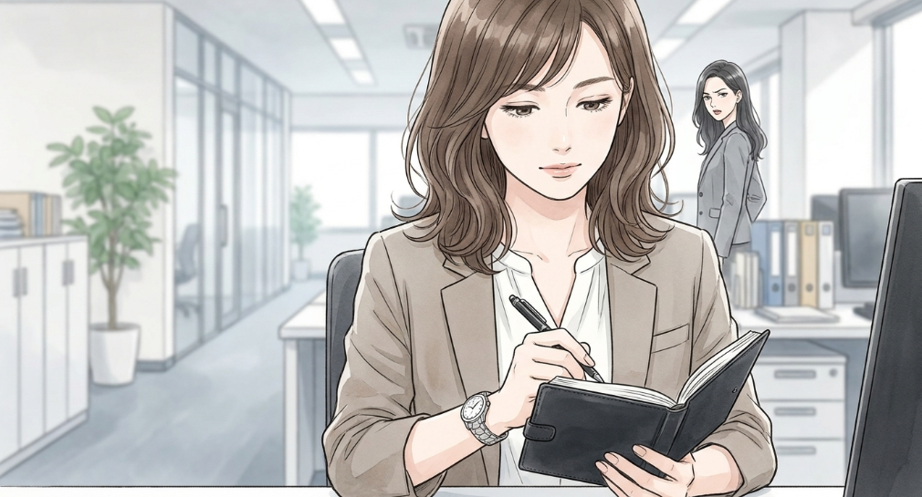 言動の記録を客観的な事実としてメモに残す