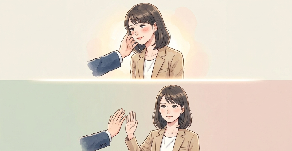 触られたときの自然な対応