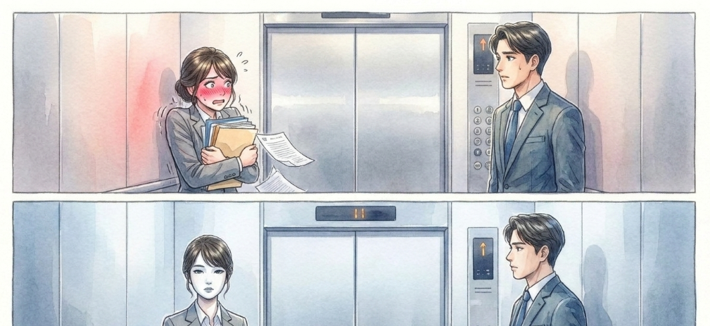 二人きりになったときの表情と緊張度合い