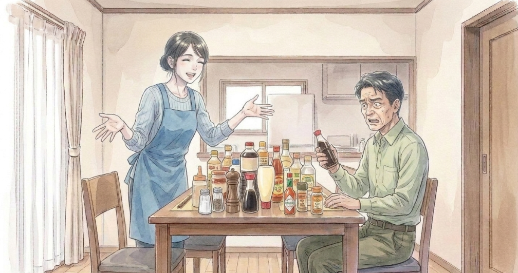 調味料を自分で調整させるルールの導入
