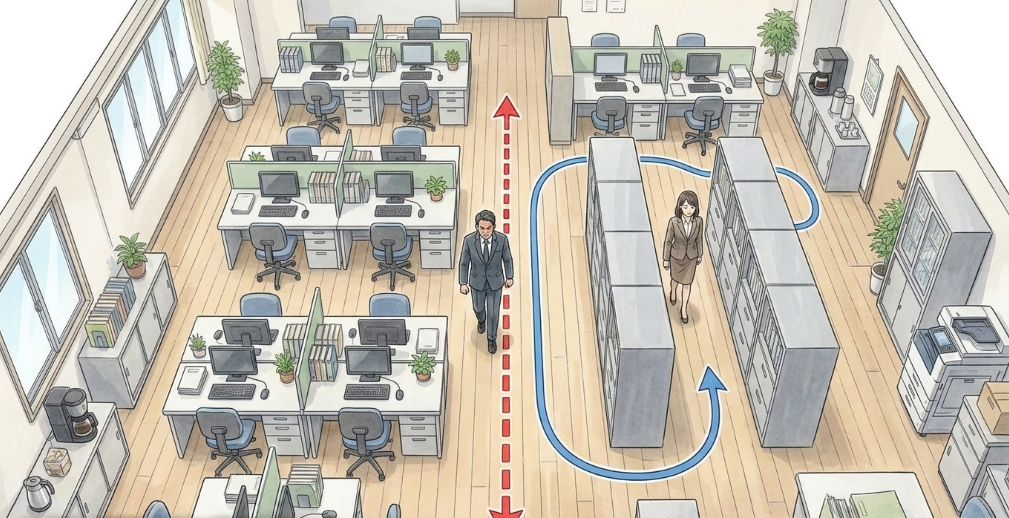物理的な距離を確保して接触を減らす