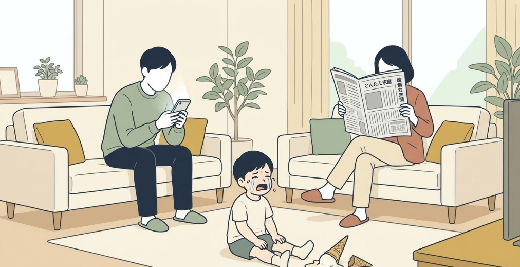 感情の共有や共感が乏しい家庭