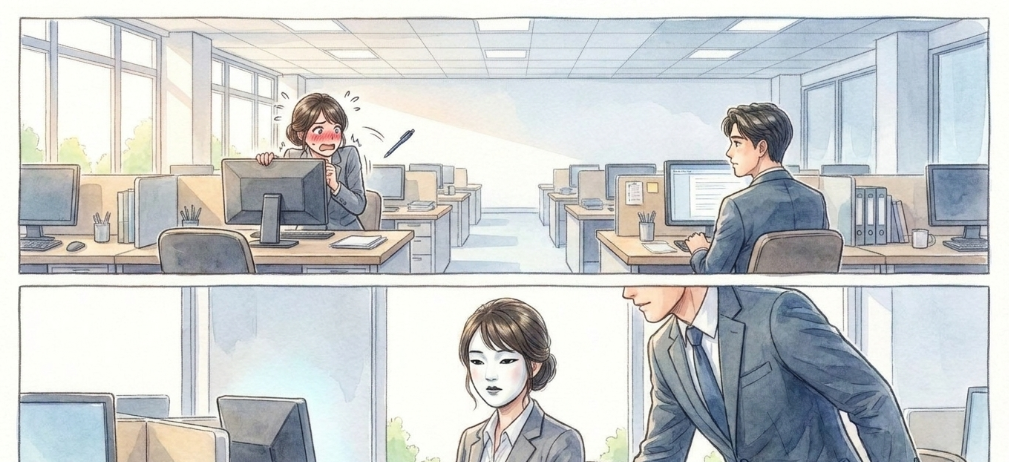 遠くからの視線と目が合ったときの反応