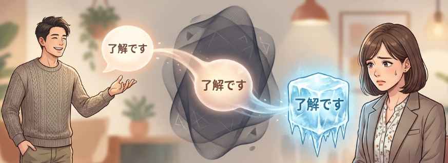言葉選びのニュアンスの違いによる誤解