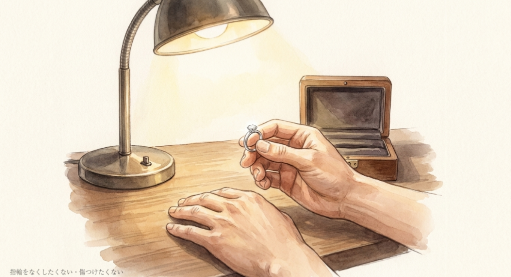 指輪をなくしたくない・傷つけたくない