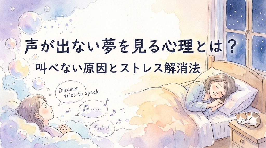 声が出ない夢を見る心理とは？