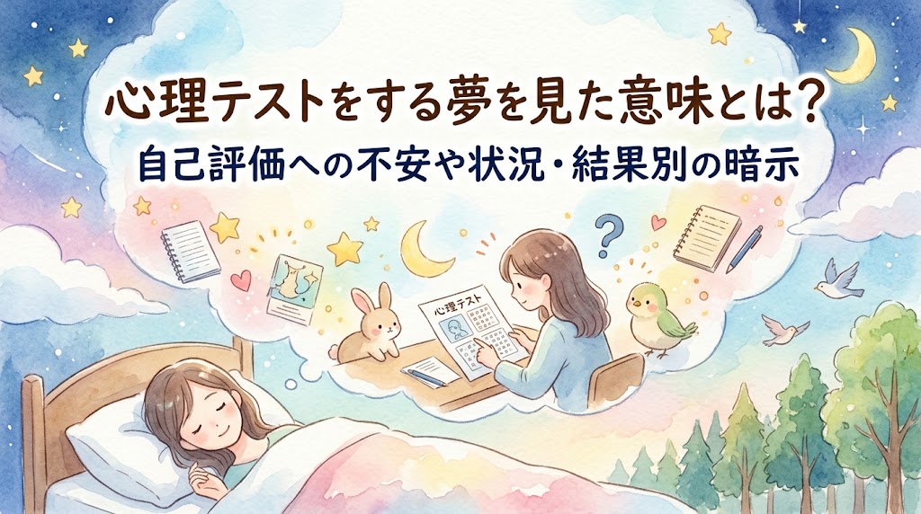 心理テストをする夢を見た意味とは？