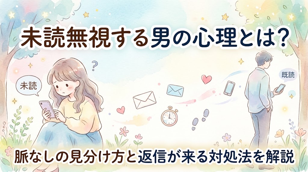未読無視する男の心理とは？