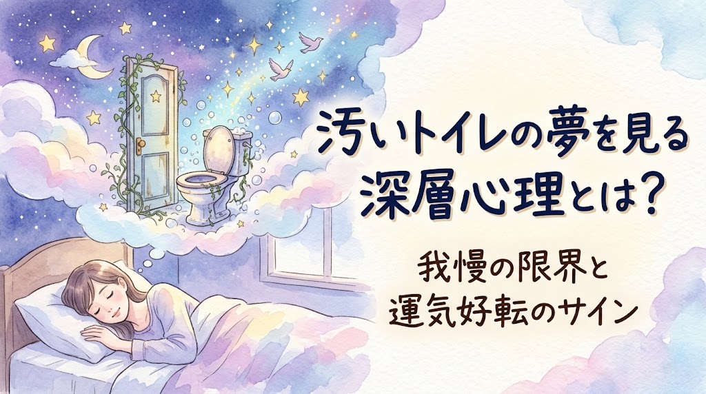 汚いトイレの夢を見る深層心理とは？