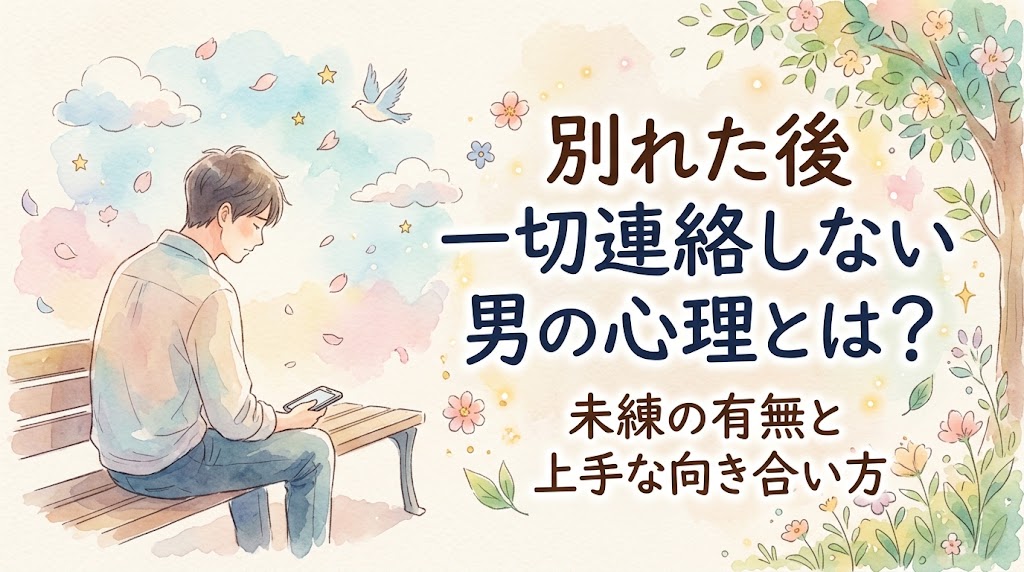 別れた後一切連絡しない男の心理とは？